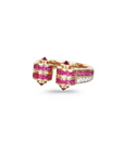 Contemporary Art Deco Ruby Diamond Ring