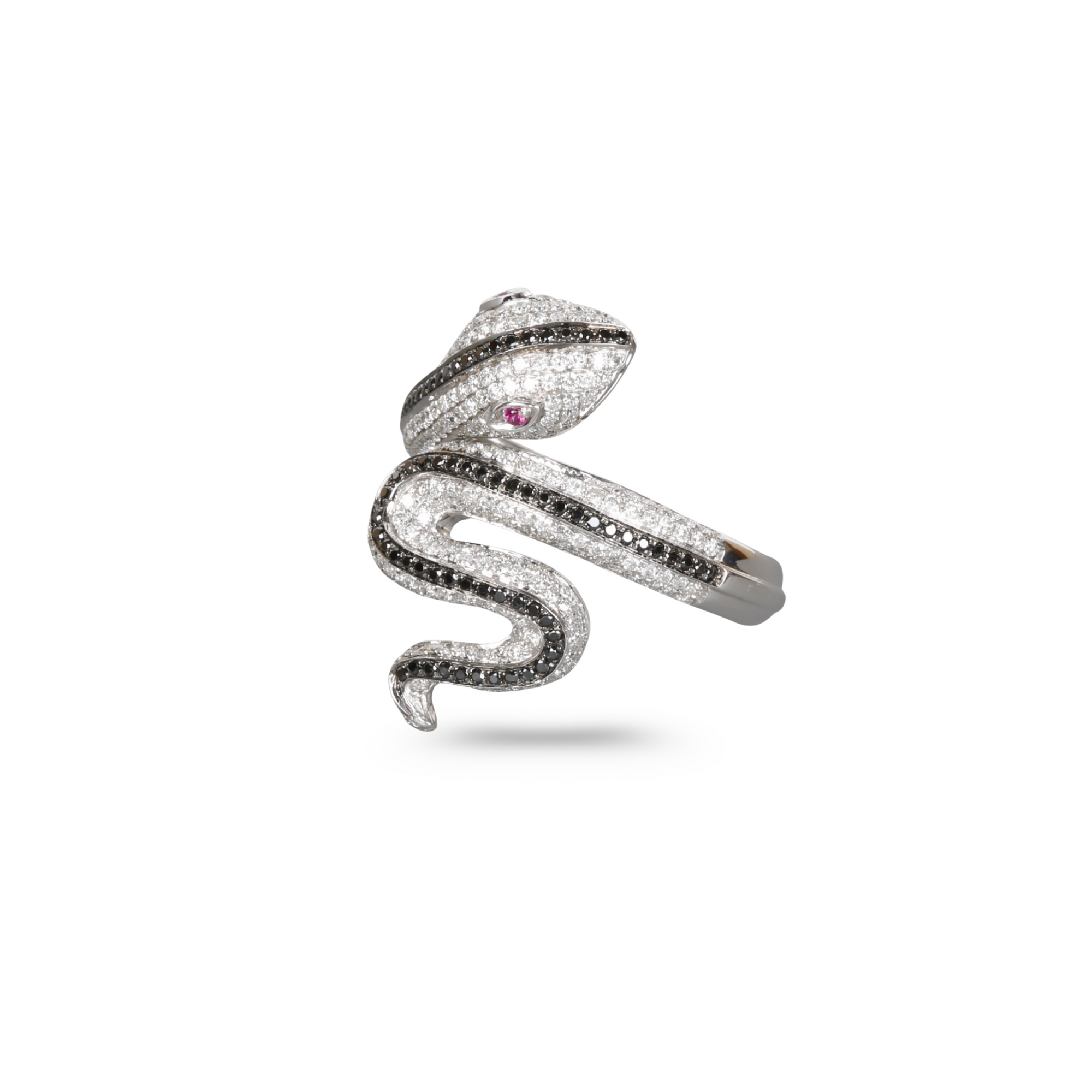 Snake Spiral Diamond Ring