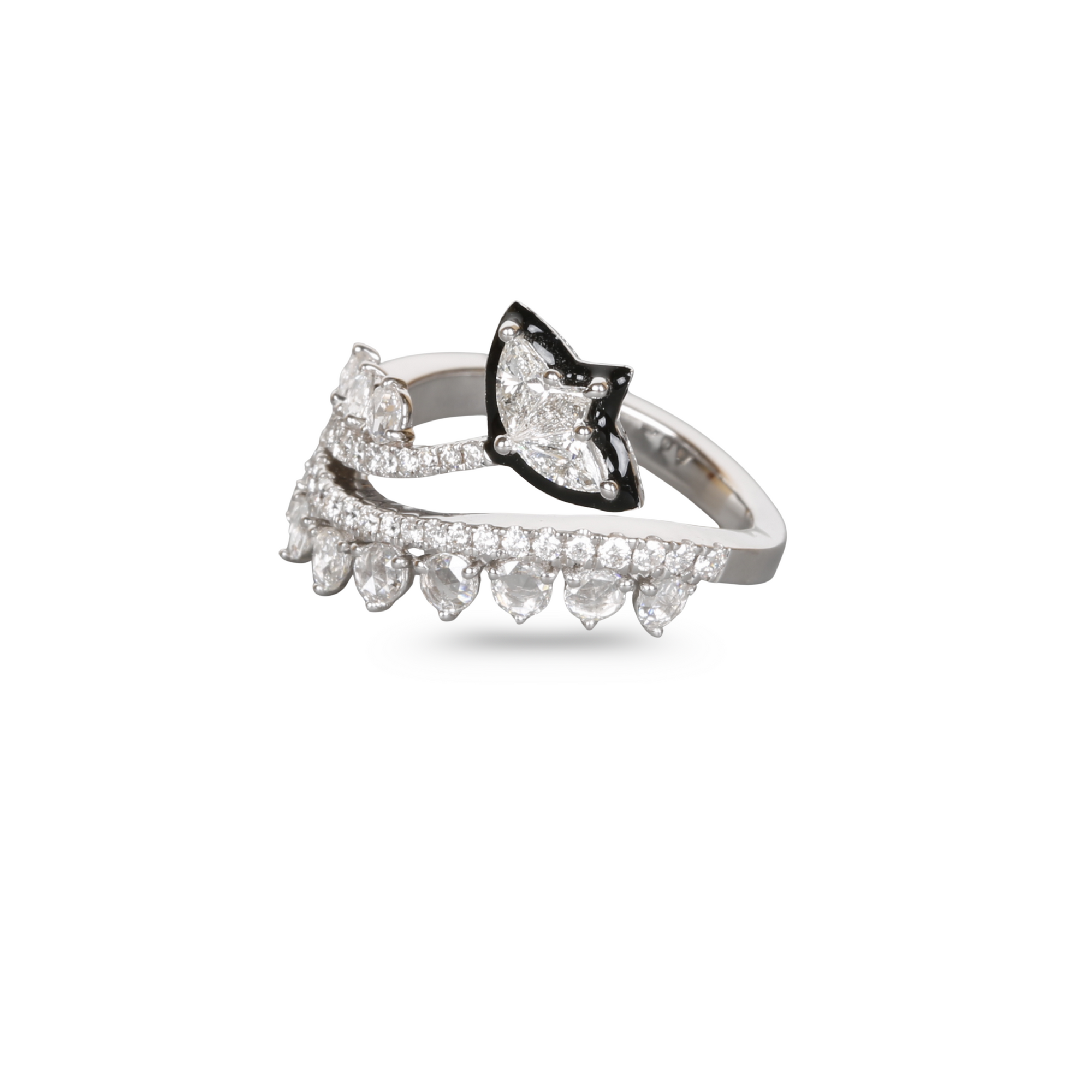 Spiral Diamond Ring