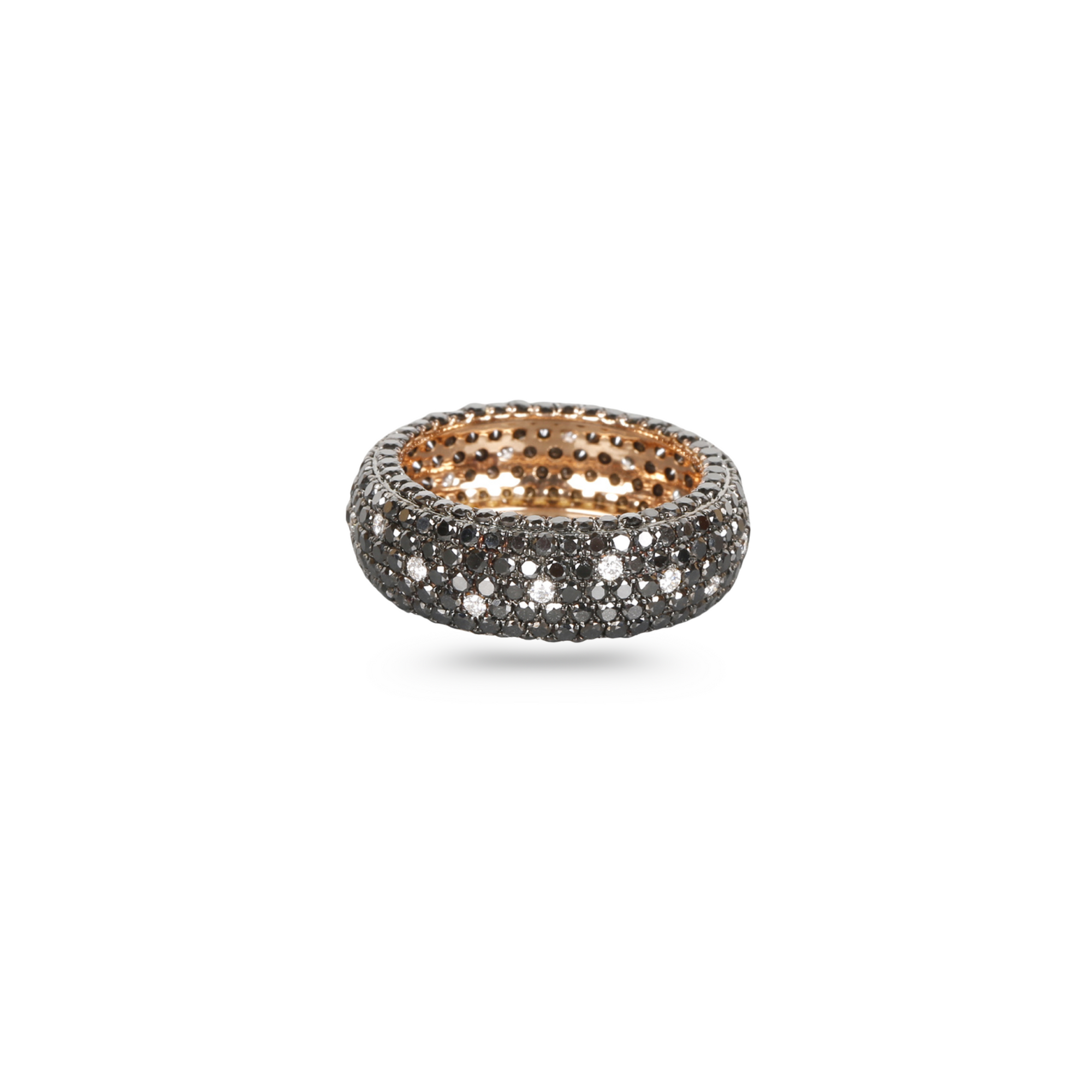 Black & White Pave Diamond Band