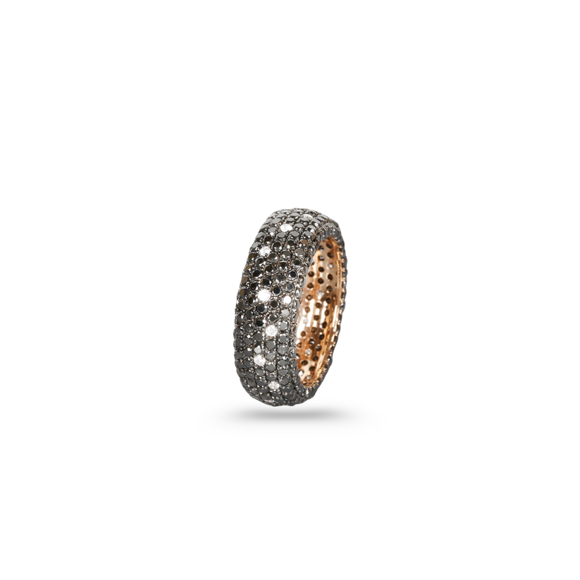 Black & White Pave Diamond Band