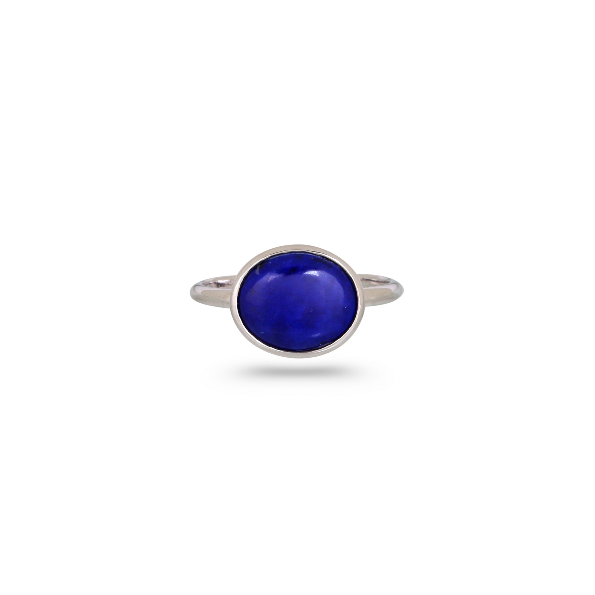 Lapis Lazuli 18K White Gold Ring