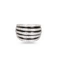 Earth Dome Ring with Black Onyx & Diamonds