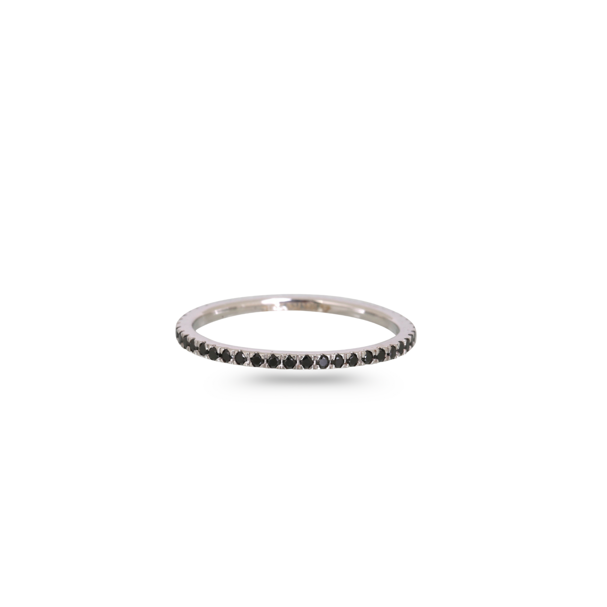 Black Diamond 18K White Gold Ring
