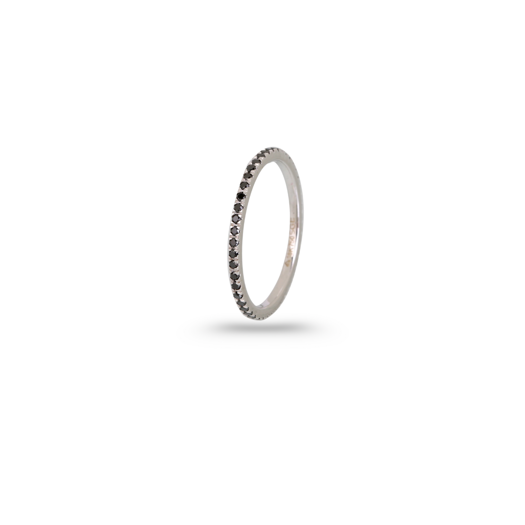 Black Diamond 18K White Gold Ring