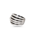 Earth Dome Ring with Black Onyx & Diamonds