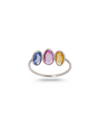 Multi Sapphire 18K White Gold Ring
