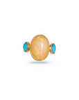 Opal & Turquoise 18K Gold Ring