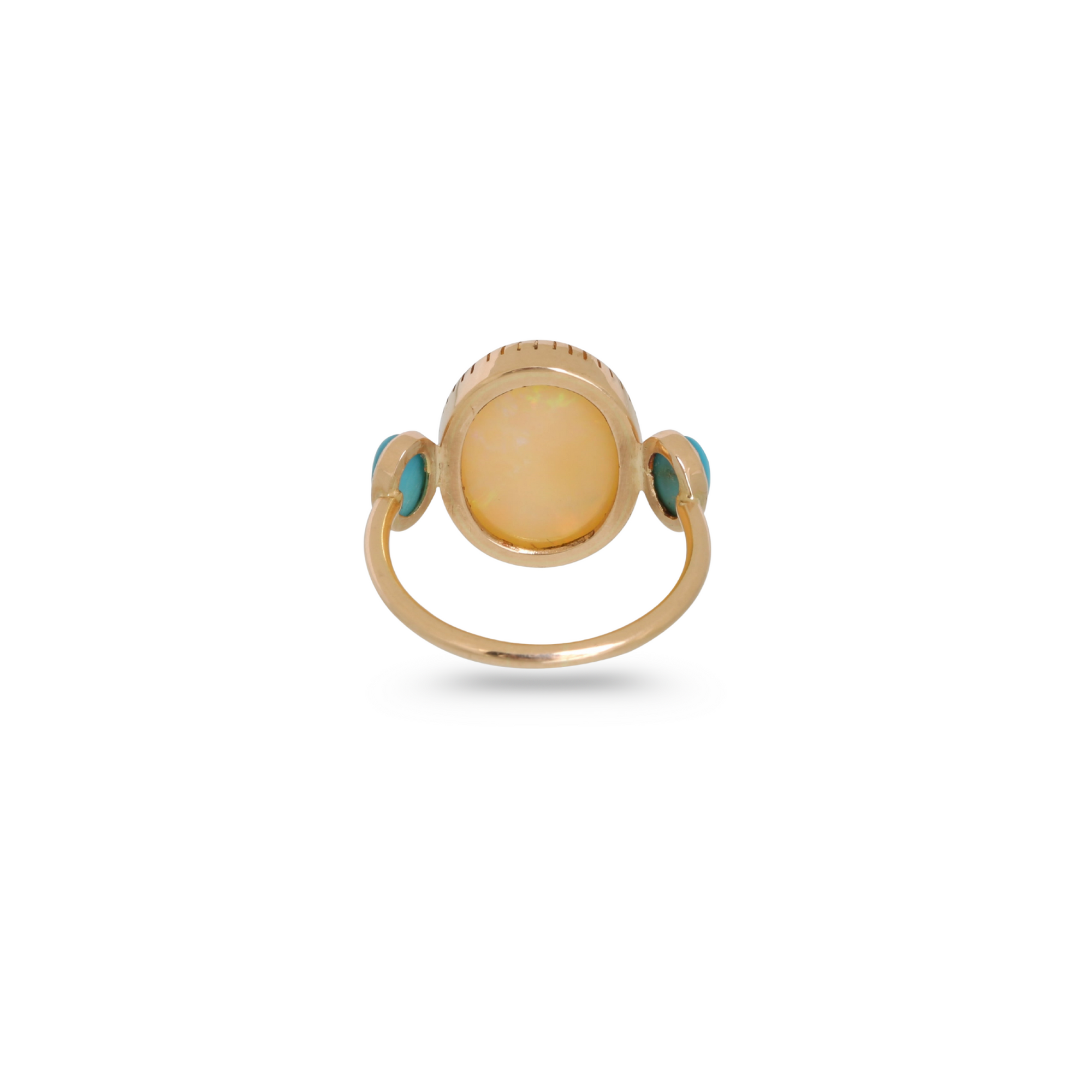 Opal & Turquoise 18K Gold Ring