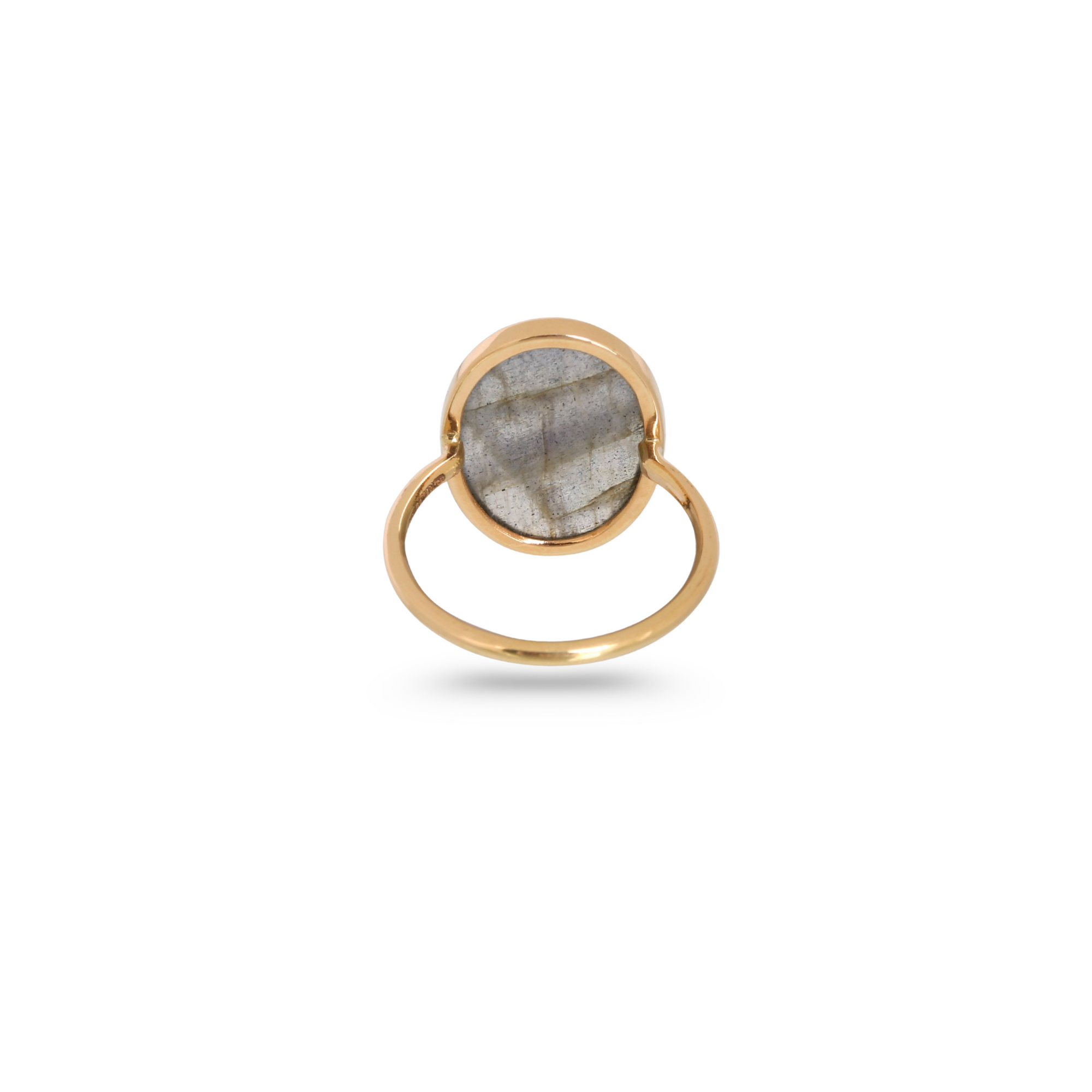 Labradorite Oval 18K Gold Ring