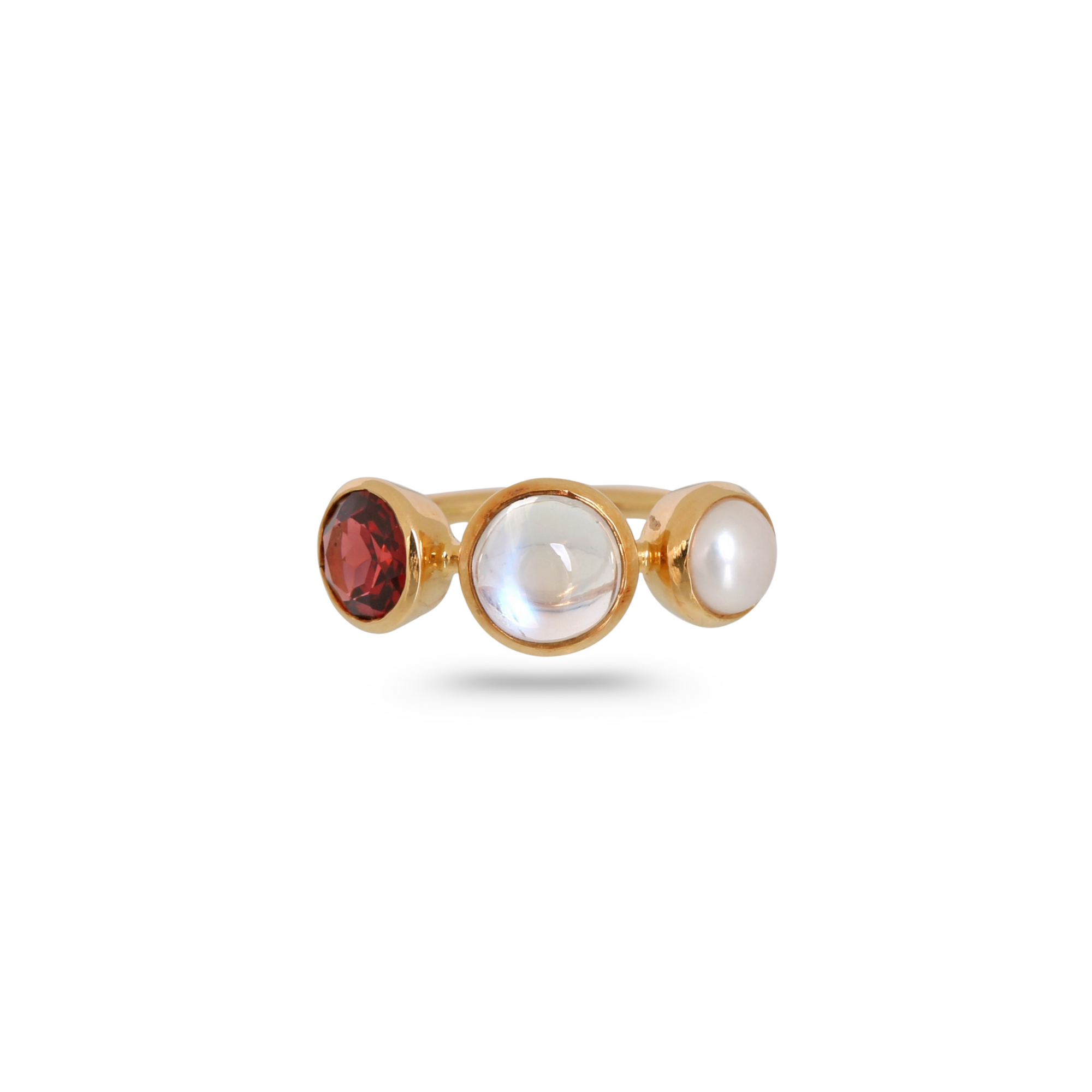 Multi Stone 18k Gold Ring