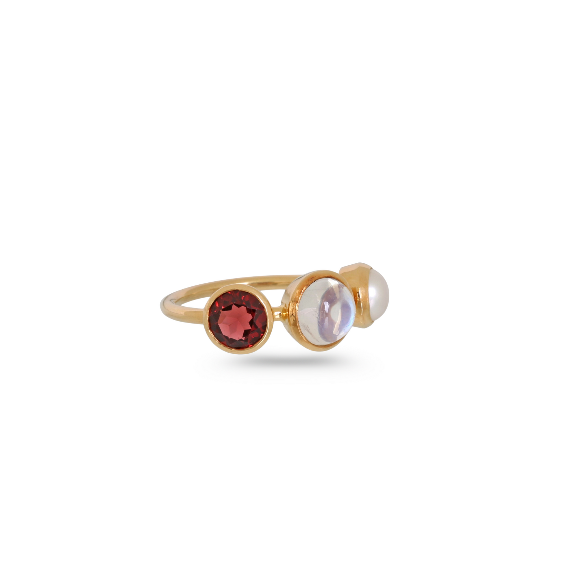 Multi Stone 18k Gold Ring