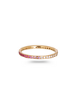 Pink Sapphire & Diamond 18K Gold Ring