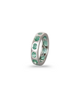 Emerald Bezel Set Ring