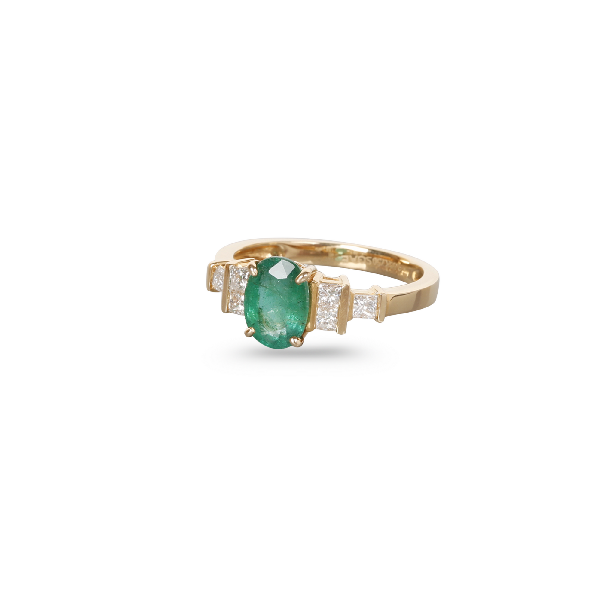 Art Deco Emerald & Diamond Ring