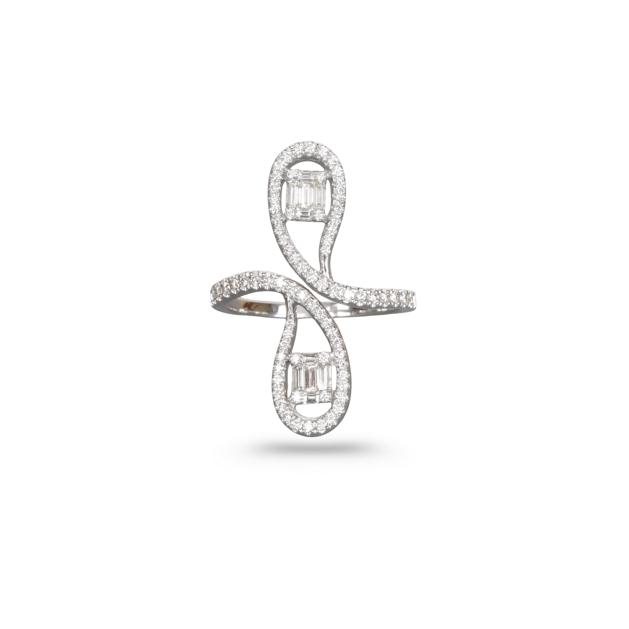 Two Pear Shape Diamond Ring