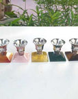 Tiger eye silver candle stand