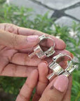 thick earrings