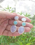 chalcedony earrings