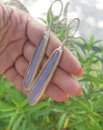 silver chalcedony earrings