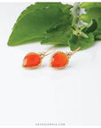 orange earrings