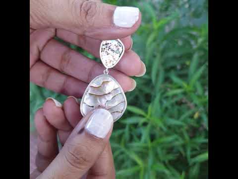 Twin abalone silver pendant