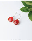 carnelian silver earrings