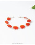 carnelian silver bracelet