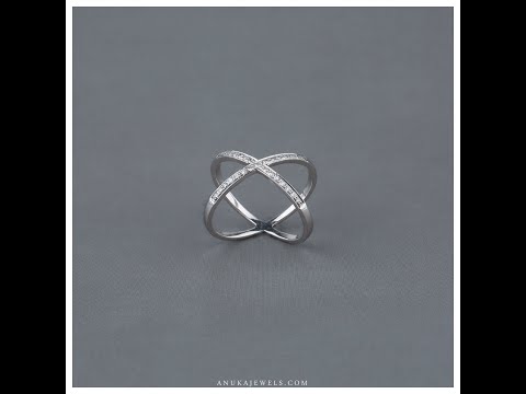 diamond silver ring