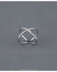 diamond silver ring