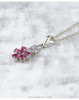 ruby & diamond pendant