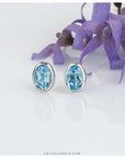 blue topaz earrings