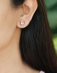 Fascinating Morganite gemstone earring