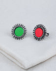 silver earrings