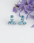silver earrings