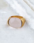 rose quartz ring