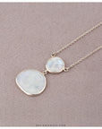 silver moonstone necklace