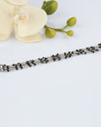 Black Onyx Beads Silver 925 Bracelet