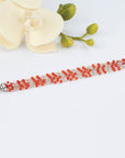 carnelian silver bracelet