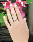 silver ring, sterling silver ring, blue topaz ring, buy blue topaz jewelry, multi color ring, fancy ring, gemstone ring