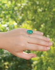 Beauteous malachite ring