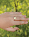 Fascinating Lemon Quartz Silver 925 Ring