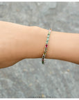 silver bracelet, sterling silver bracelet, tourmaline bracelet, buy tourmaline jewelry, multi color bracelet, fancy bracelet, gemstone bracelet