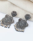 silver earrings