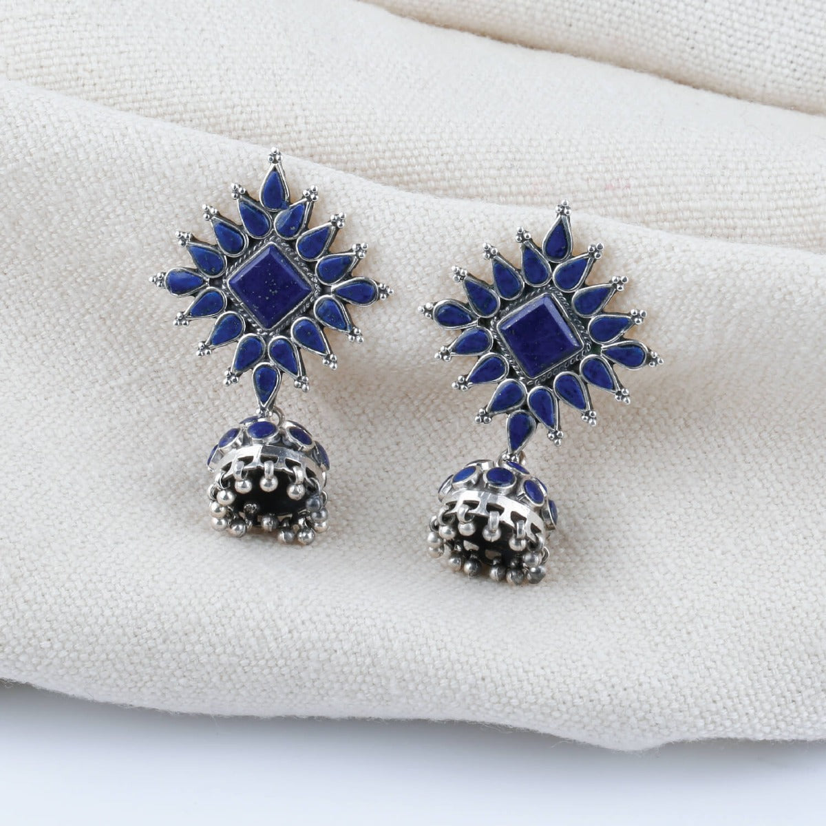 silver earrings
