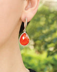 silver earrings, carnelian earrings, silver carnelian earrings, carnelian silver earrings, orange earrings, silver orange earrings, orange silver earrings