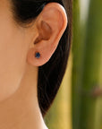 sapphire earrings, silver earrings, sterling silver earrings, buy sapphire earrings, sapphire jewelry, blue earrings, sapphire studs, buy studs online, buy sapphire studs