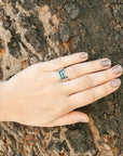 Emerald ring, silver emerald ring, emerald silver ring, green ring, green silver ring, silver green ring, silver ring, sterling silver ring, diamond ring, silver diamond ring, diamond silver ring, white ring, white silver ring, silver white ring, green &