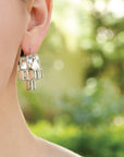 sterling silver earrings, modern earrings, jewellery, thick earrings