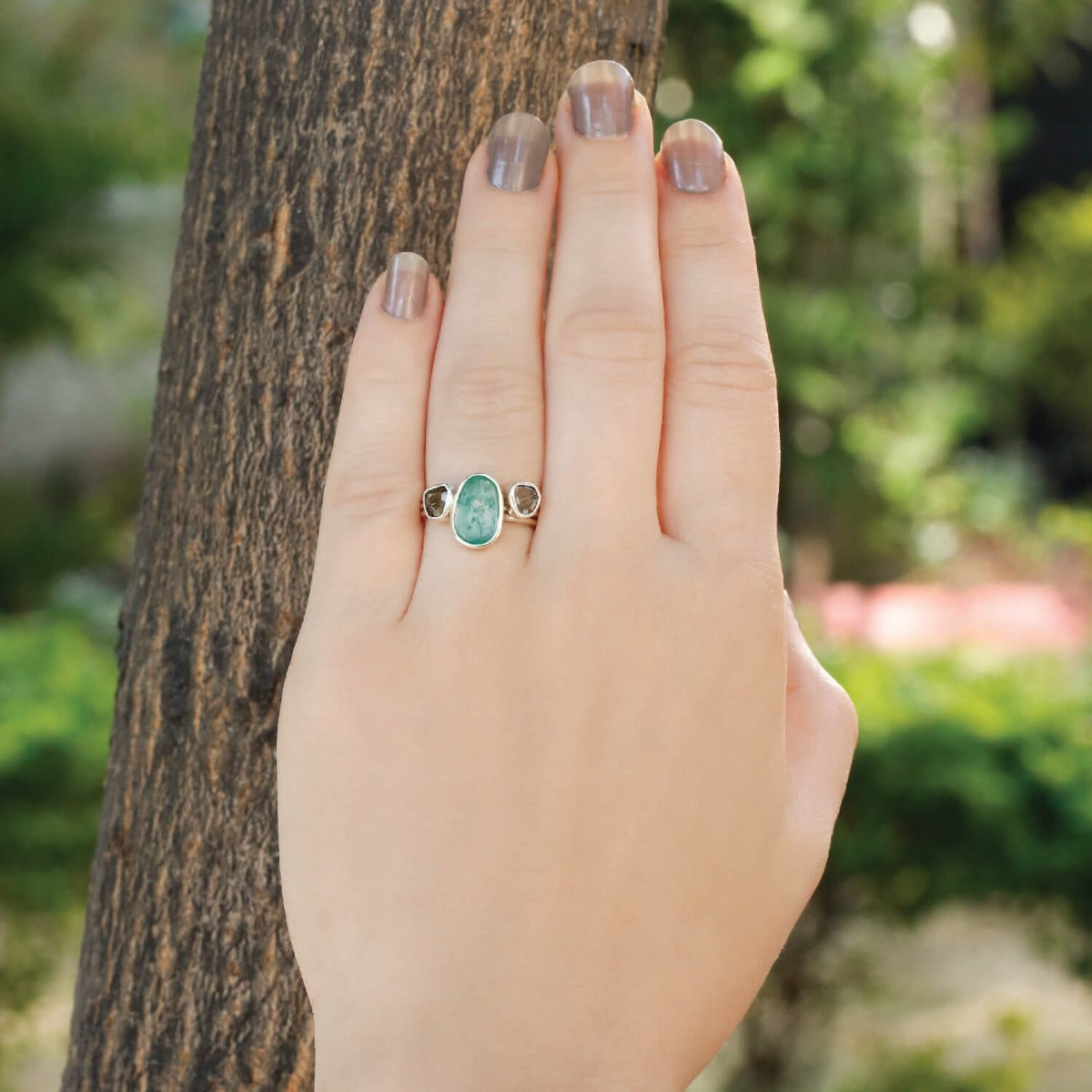 Emerald ring, silver emerald ring, emerald silver ring, green ring, green silver ring, silver green ring, silver ring, sterling silver ring, 3 in one emerald ring, diamond ring, silver diamond ring, diamond silver ring, white ring, white silver ring, silv